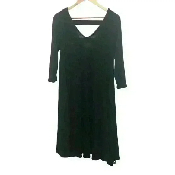 Torrid Dress Fit Flare V-Neck Back 3/4 Sleeves Stretch - Picture 1 of 11